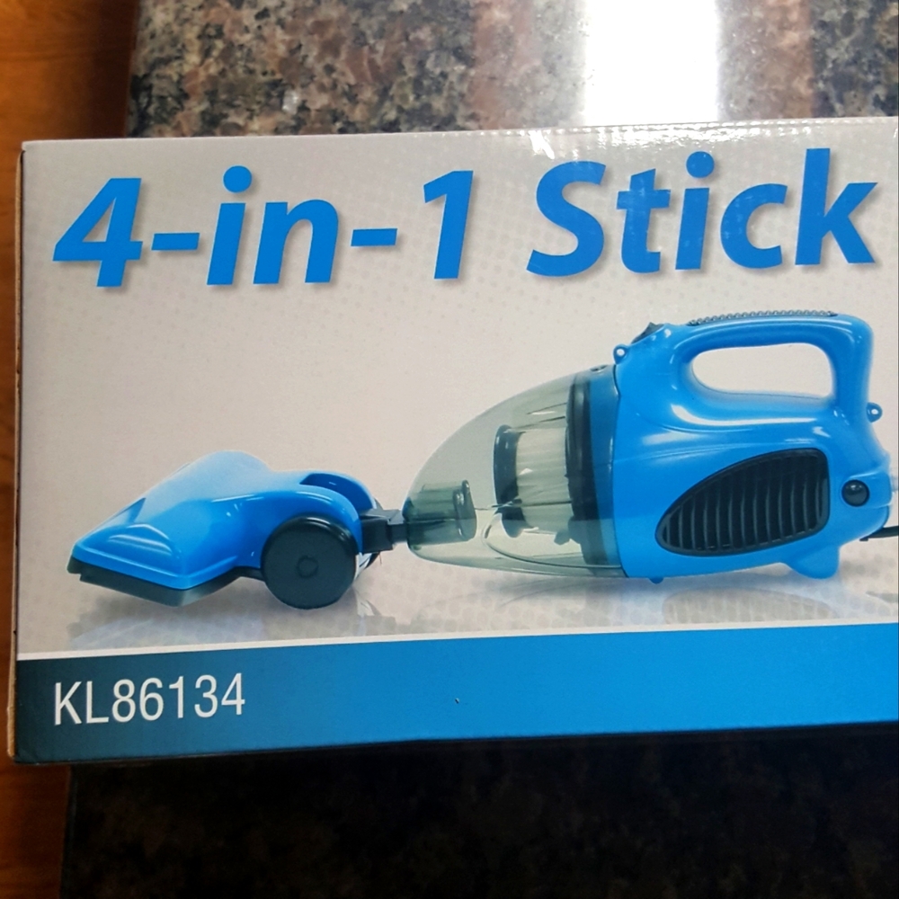 4 in 1 stick vac 0.8 lt capacity HEPA filter new w/accessories converts hand vac